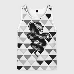 Мужская майка без рукавов Snake Geometric