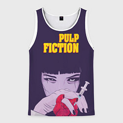 Майка-безрукавка мужская Pulp Fiction: Dope Heart, цвет: 3D-белый