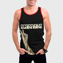 Майка-безрукавка мужская Scorpions Rock, цвет: 3D-красный — фото 2