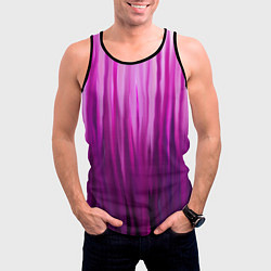 Майка-безрукавка мужская Фиолетово-черные краски, цвет: 3D-черный — фото 2