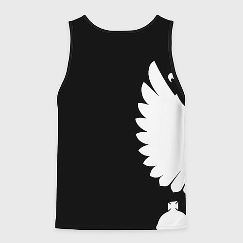 Мужская майка без рукавов Russia - Black collection / 3D-Черный – фото 2