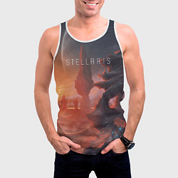 Майка-безрукавка мужская Stellaris, цвет: 3D-белый — фото 2
