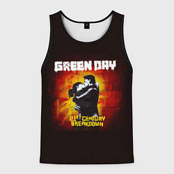 Майка-безрукавка мужская Поцелуй Green Day, цвет: 3D-черный