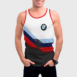 Майка-безрукавка мужская BMW M SPORT, цвет: 3D-красный — фото 2