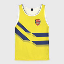 Майка-безрукавка мужская Arsenal FC: Yellow style, цвет: 3D-белый