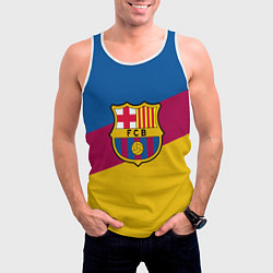 Майка-безрукавка мужская FC Barcelona 2018 Colors, цвет: 3D-белый — фото 2