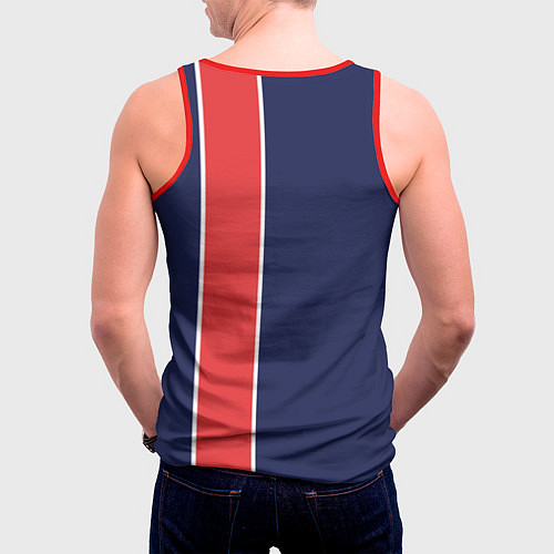 Мужская майка без рукавов FC PSG: Original / 3D-Красный – фото 4