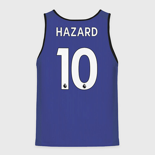 Мужская майка без рукавов Chelsea FC: Hazard Home 17/18 / 3D-Черный – фото 2