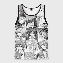 Майка-безрукавка мужская Японская анимация компиляция, цвет: 3D-черный