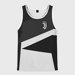 Майка-безрукавка мужская FC Juventus: Sport Geometry, цвет: 3D-белый