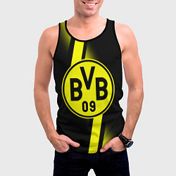 Майка-безрукавка мужская FC Borussia Dortmund: Storm, цвет: 3D-черный — фото 2