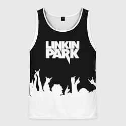 Майка-безрукавка мужская Linkin Park: Black Rock, цвет: 3D-белый