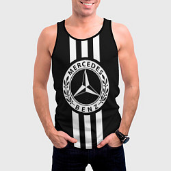 Майка-безрукавка мужская Mercedes-Benz Black, цвет: 3D-черный — фото 2