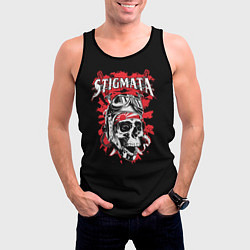 Майка-безрукавка мужская Stigmata Skull, цвет: 3D-черный — фото 2