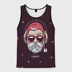 Майка-безрукавка мужская Who was a bad boy?, цвет: 3D-черный