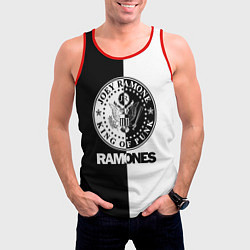 Майка-безрукавка мужская Ramones B&W, цвет: 3D-красный — фото 2