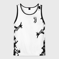 Майка-безрукавка мужская FC Juventus: White Original, цвет: 3D-черный