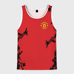 Майка-безрукавка мужская FC Manchester United: Red Original, цвет: 3D-белый