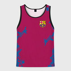 Майка-безрукавка мужская FC Barcelona: Purple Original, цвет: 3D-черный