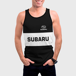 Майка-безрукавка мужская Subaru: Black Sport, цвет: 3D-черный — фото 2