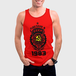 Майка-безрукавка мужская Сделано в СССР 1983, цвет: 3D-красный — фото 2