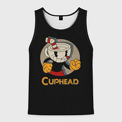 Майка-безрукавка мужская Cuphead: Mugman, цвет: 3D-черный