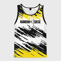 Майка-безрукавка мужская Rainbow Six Siege: Yellow, цвет: 3D-черный