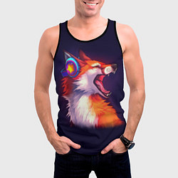 Майка-безрукавка мужская Disco Fox, цвет: 3D-черный — фото 2