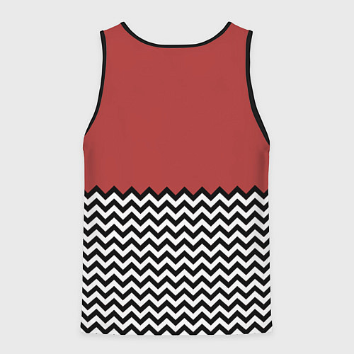 Мужская майка без рукавов Горы Твин Пикс / 3D-Черный – фото 2