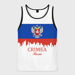 Майка-безрукавка мужская Crimea, Russia, цвет: 3D-черный