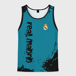 Майка-безрукавка мужская Real madrid - grange style, цвет: 3D-черный