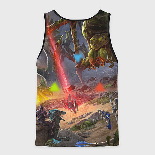 Мужская майка без рукавов ARK: Survival Evolved / 3D-Черный – фото 2