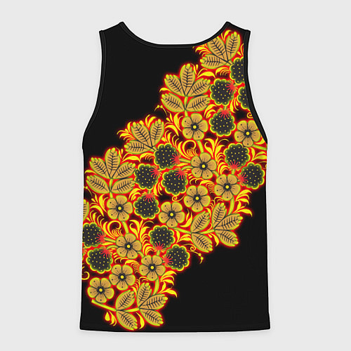 Мужская майка без рукавов Славянская роспись / 3D-Черный – фото 2