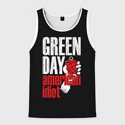 Майка-безрукавка мужская Green Day: American Idiot, цвет: 3D-белый