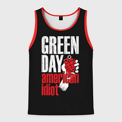 Майка-безрукавка мужская Green Day: American Idiot, цвет: 3D-красный