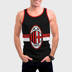 Майка-безрукавка мужская AC Milan 1899, цвет: 3D-красный — фото 2