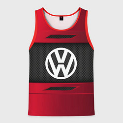 Майка-безрукавка мужская Volkswagen Collection, цвет: 3D-красный