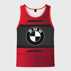 Майка-безрукавка мужская BMW SPORT, цвет: 3D-красный