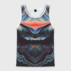 Майка-безрукавка мужская Abstract collection, цвет: 3D-белый