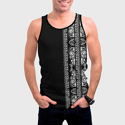 Майка-безрукавка мужская Узор маори, цвет: 3D-черный — фото 2