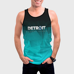 Майка-безрукавка мужская Detroit: Become Human, цвет: 3D-черный — фото 2