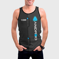 Майка-безрукавка мужская RK800 Android, цвет: 3D-черный — фото 2