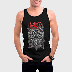 Майка-безрукавка мужская Slayer: Hell Goat, цвет: 3D-черный — фото 2