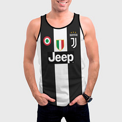 Майка-безрукавка мужская FC Juventus 18-19, цвет: 3D-черный — фото 2