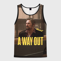 Майка-безрукавка мужская Vincent: A Way Out, цвет: 3D-черный