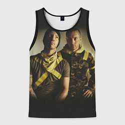 Майка-безрукавка мужская 21 Pilots Boys, цвет: 3D-черный