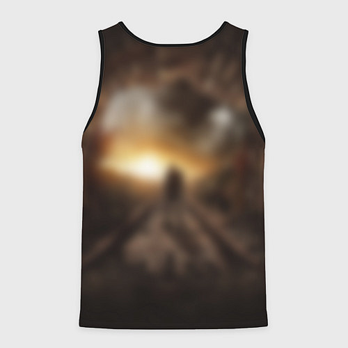 Мужская майка без рукавов Metro Exodus: Sunset / 3D-Черный – фото 2