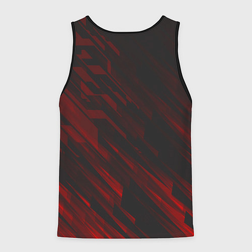 Мужская майка без рукавов Cyberpunk 2077: Red Breaks / 3D-Черный – фото 2