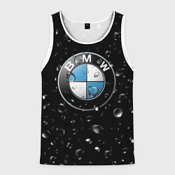 Майка-безрукавка мужская BMW под Дождём, цвет: 3D-белый