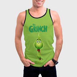 Майка-безрукавка мужская The Grinch, цвет: 3D-черный — фото 2
